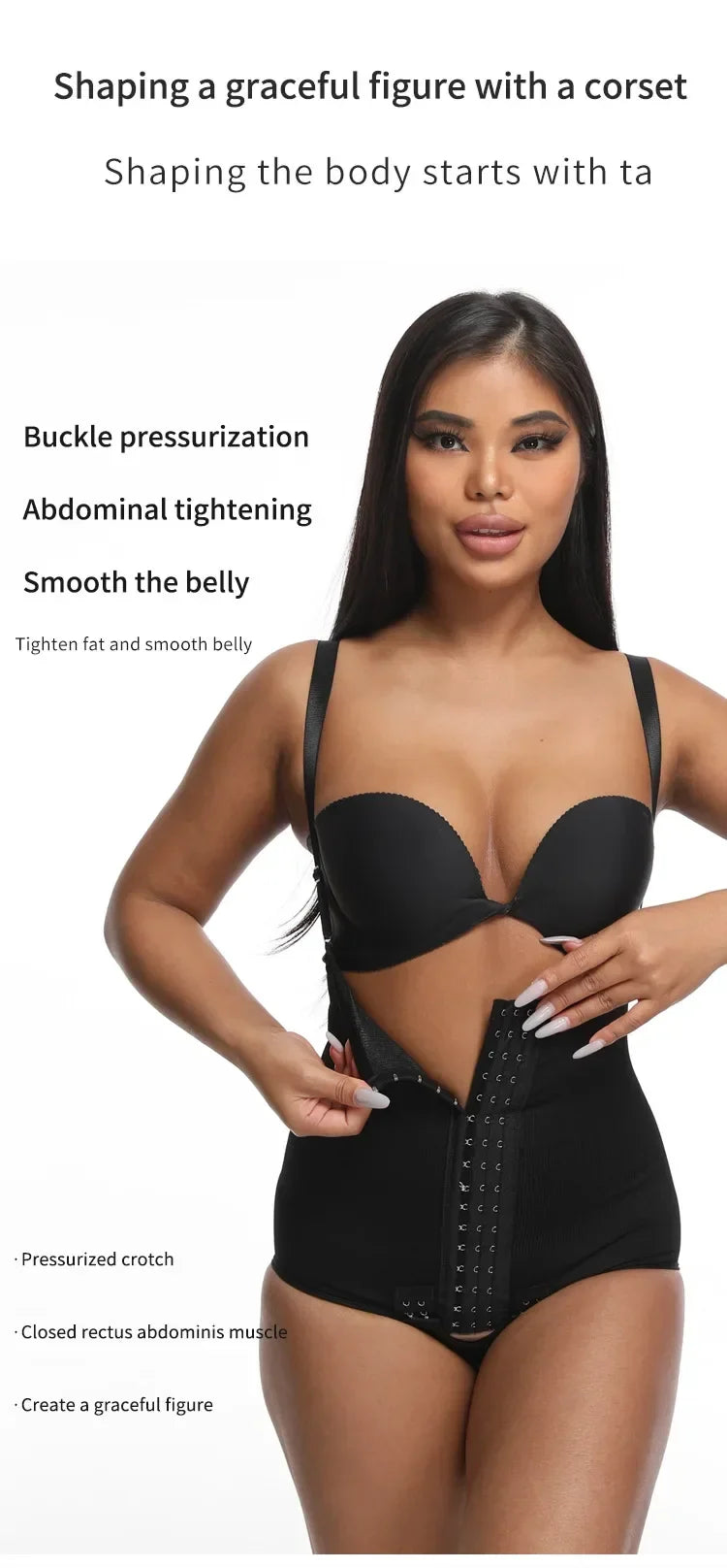 Women Shapewear Bodysuit High Waist Trainer Girdle Shorts Tummy Control Panties Body Shaper Butt Lifter Compression Underwear