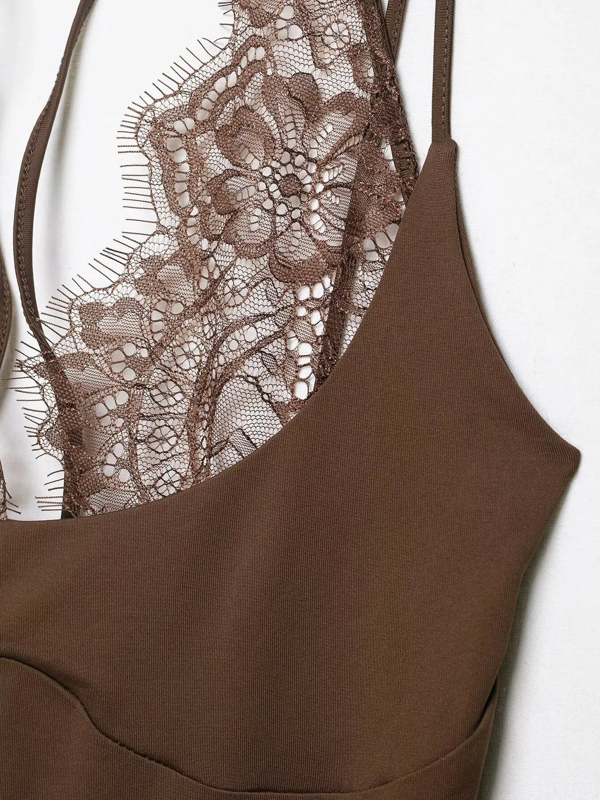 Ladies Sexy Slim Bodysuits Women Chic Lace Partwork Sleeveless Fashion Backless Sling Tops Newest Casual Playsuit Outfits Female