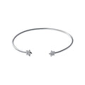925 Sterling Silver Open Size Bracelet Simple Stars Thin Charm Female Bangle For Women And Girl Fine Jewelry Pulsera