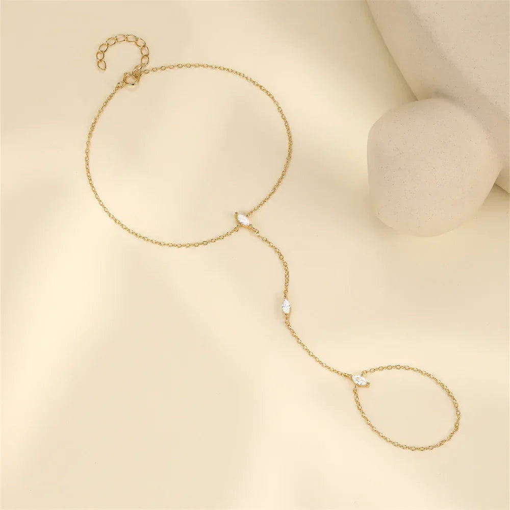 Marquise Cut Moissanite Bracelets for Women S925 Silver Lab diamonds Bracelets fashion Ring Chain Fine Jewelry Wholesale