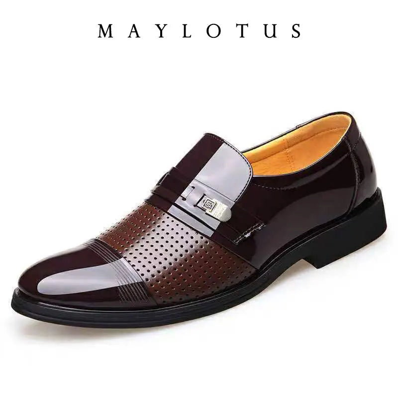 New Handmade Men's Oxford Shoes Leather Brogue Men's Formal Leather Shoes Classic Business Formal Men's Shoes Oxfords