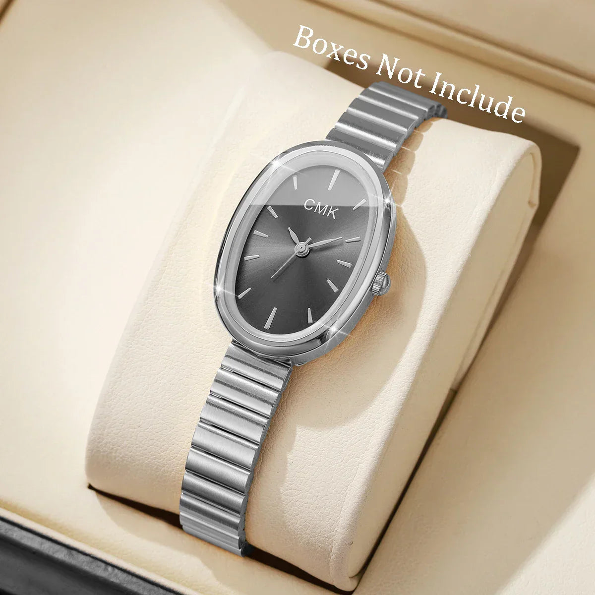 Fashion Oval Dial Women Watches Ultra-thin Strap Analog Quartz Wristwatch Girls Clock Reloj Mujer（Without Box）