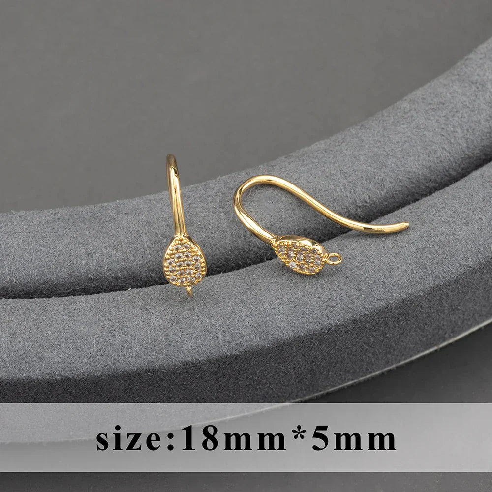 20pcs/lot M800 jewelry accessories,pass REACH,nickel free,18k gold plated,copper,connector,diy earrings,jewelry making
