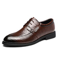 Men's Summer Breathable Leather Shoes Comfortable Soft Bottom Hollow Design Business Formal Derby Shoes British Style-SJ551-1