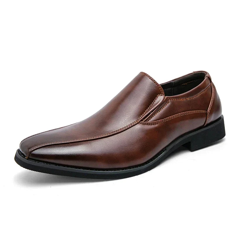 Casual Business Leather Shoes Men Loafers Formal Wedding Shoes Leisure Party Office Flats Men's Social Dress Moccasins