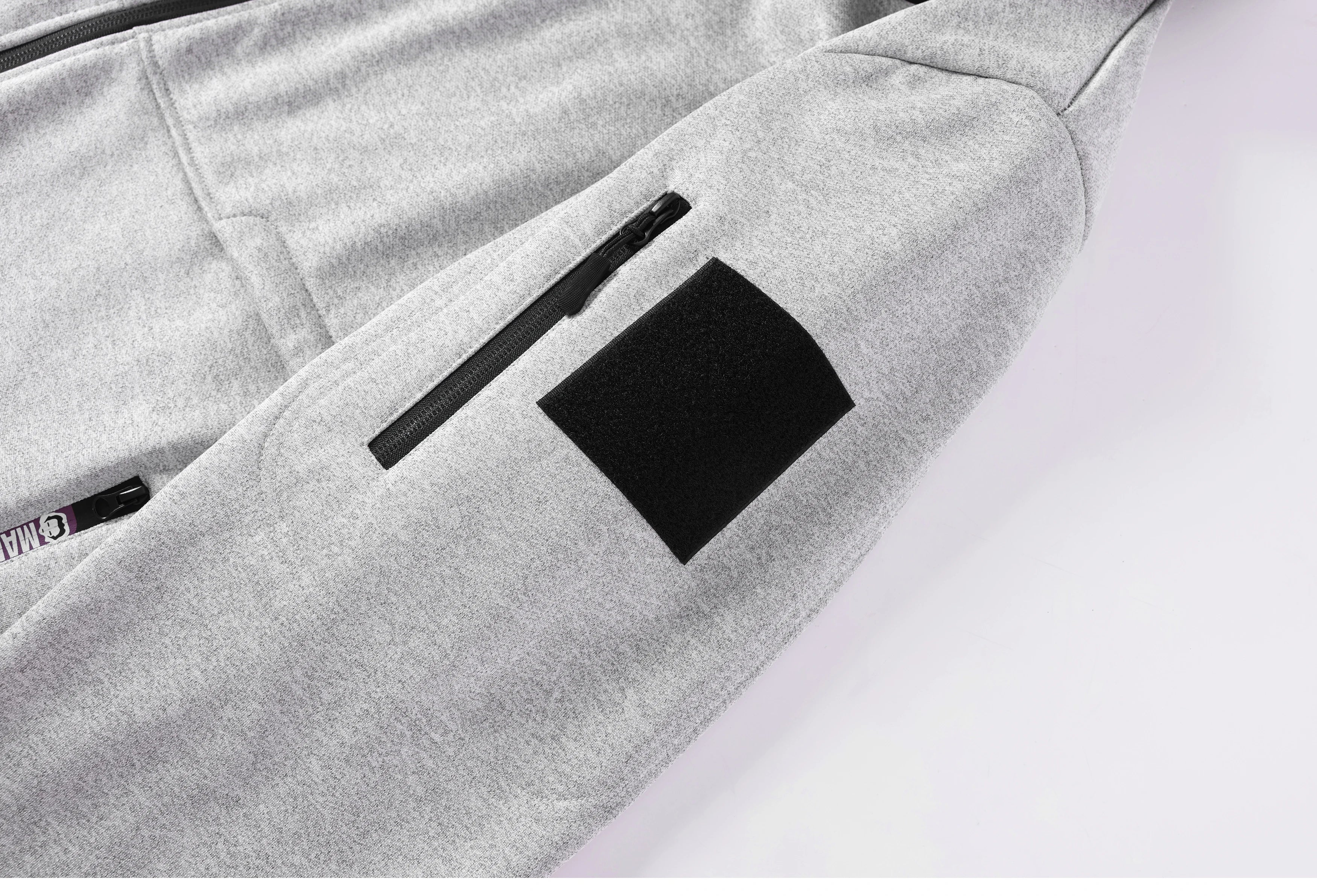 Men's Casual Thickened Wool Jacket Warm Zipper Hoodies Cardigan Sports Long Sleeve Sweatshirts Hooded Coat