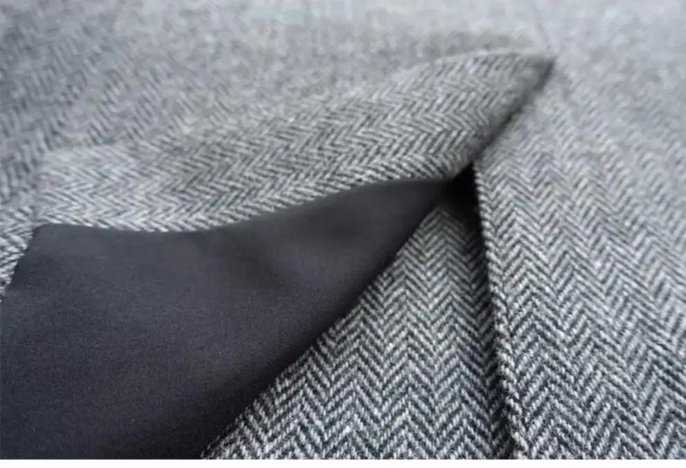 Peaky Blinders Men's 3-Piece Suit Vintage Plaid Autumn/Winter Heavyweight New Style Jacket+Vest+Pants Slim Fit Formal Suit