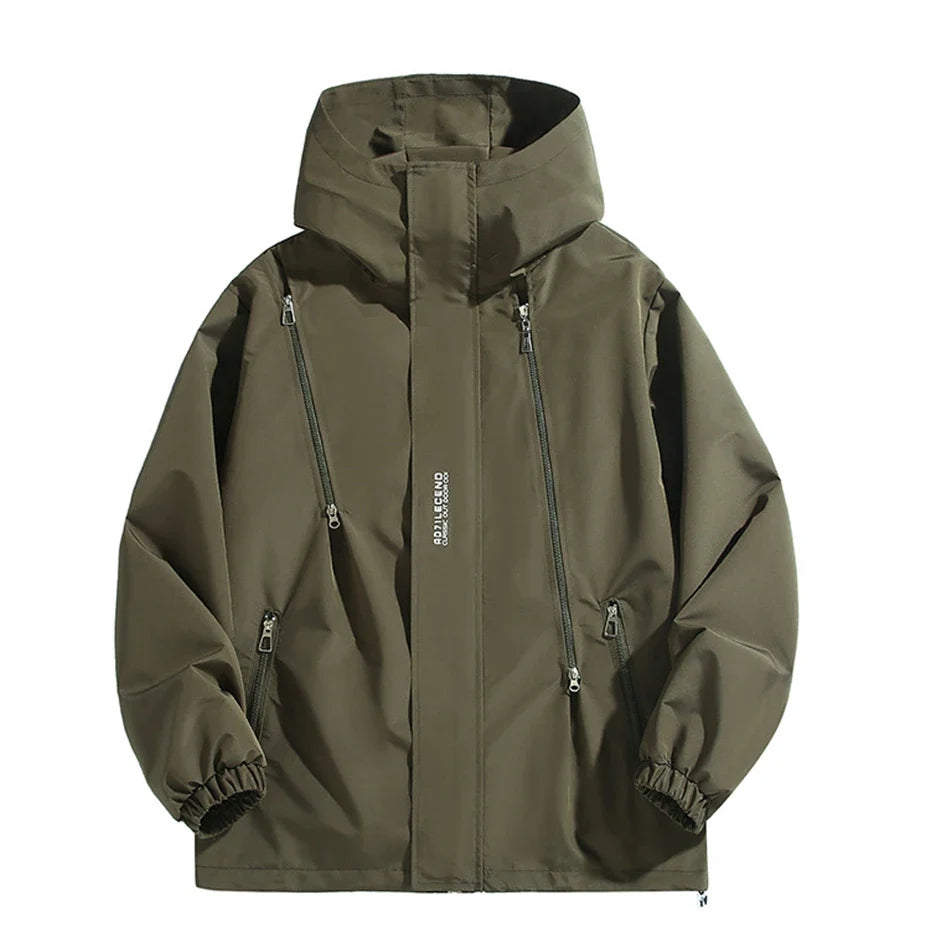 10XL 12XL Plus Size Windbreaker Men Waterproof Jacket Solid Color Black Windbreaker Coats Male Big Size Outdoor Outerwear