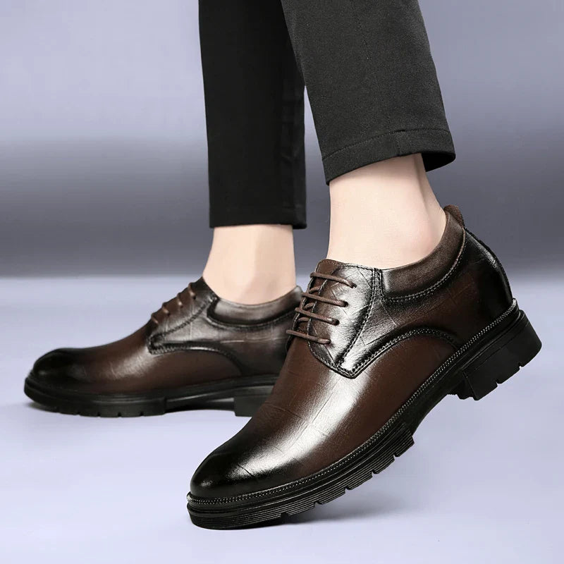 Genuine Leather Men's Oxford Shoes Lace Up Casual Shoes Comfortable Sneakers Outdoor Male Walking Shoes Formal Dress Footwear