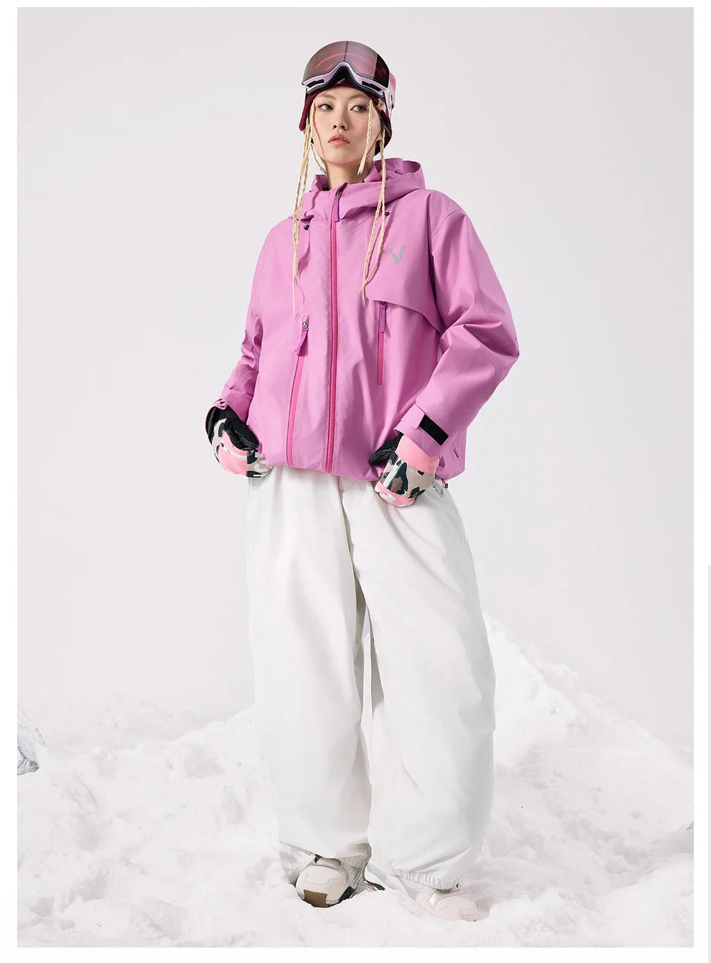 Men Women 3L Cotton Ski Jacket Ski Pants Winter Warm Windproof Waterproof Outdoor Sports Snowboard Ski Coat Trousers