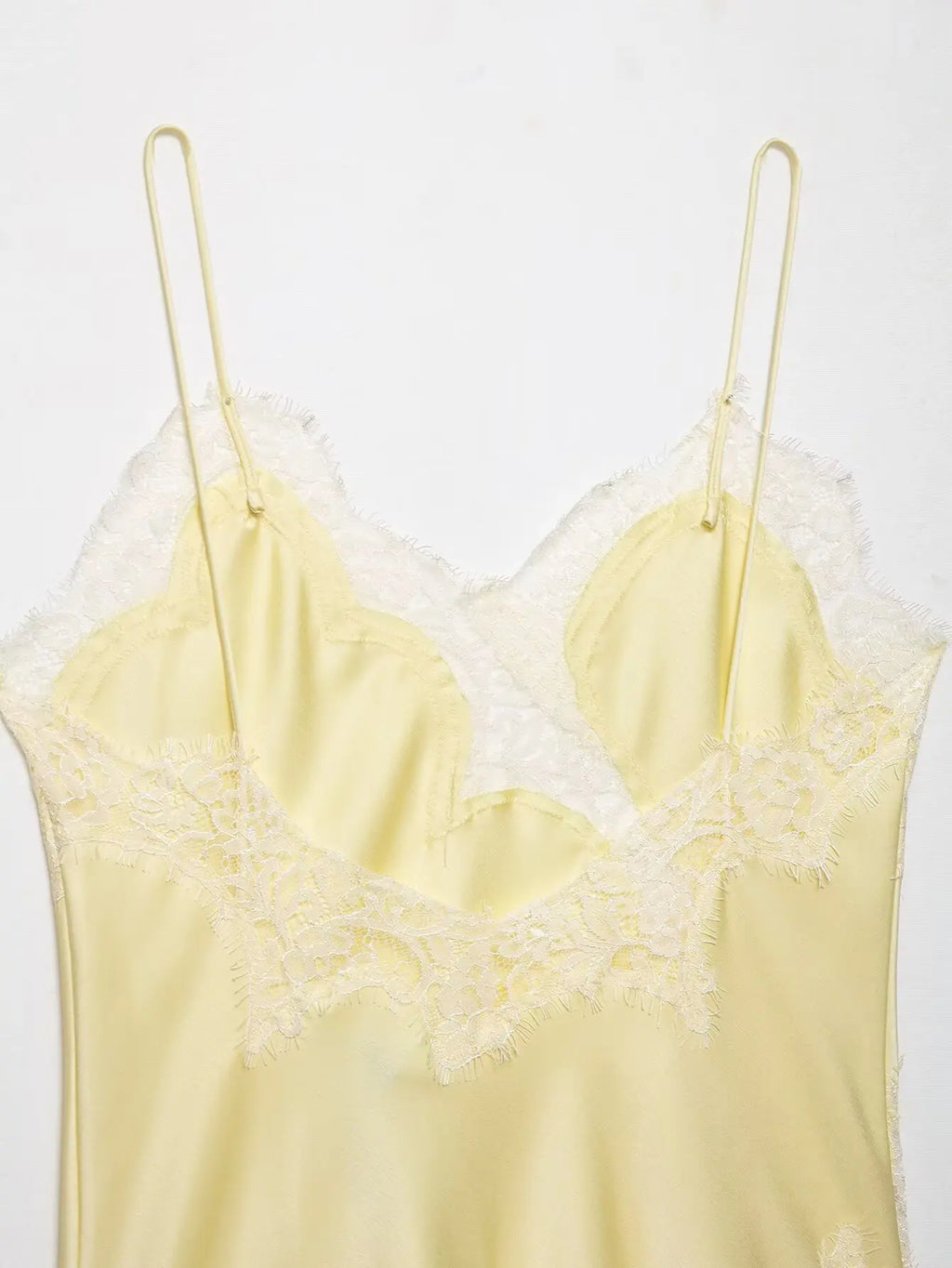 Women Fashion Lace Patchwork Straps Top Irregular Hem Spaghetti Straps V-Neck Hollow Sexy Tops 2026 Summer Night Date Wear