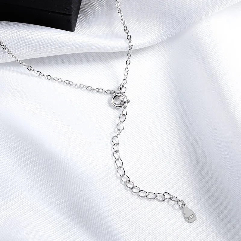 18k Plated Pear Cut All Moissanite Necklace Pendant 2 Gems Luxury Water Drop Jewelry Women Girls Real 925 Sterling Silver
