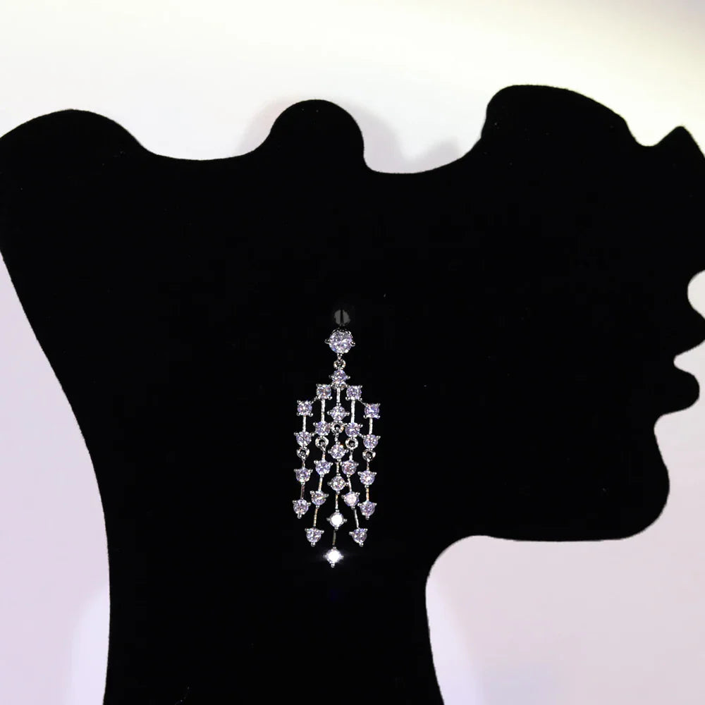 Fashion CZ Bride Indian Jewelry Set for Women Water Drop Wedding Design Choker Necklace Girlfriend birthday Gifts X0520