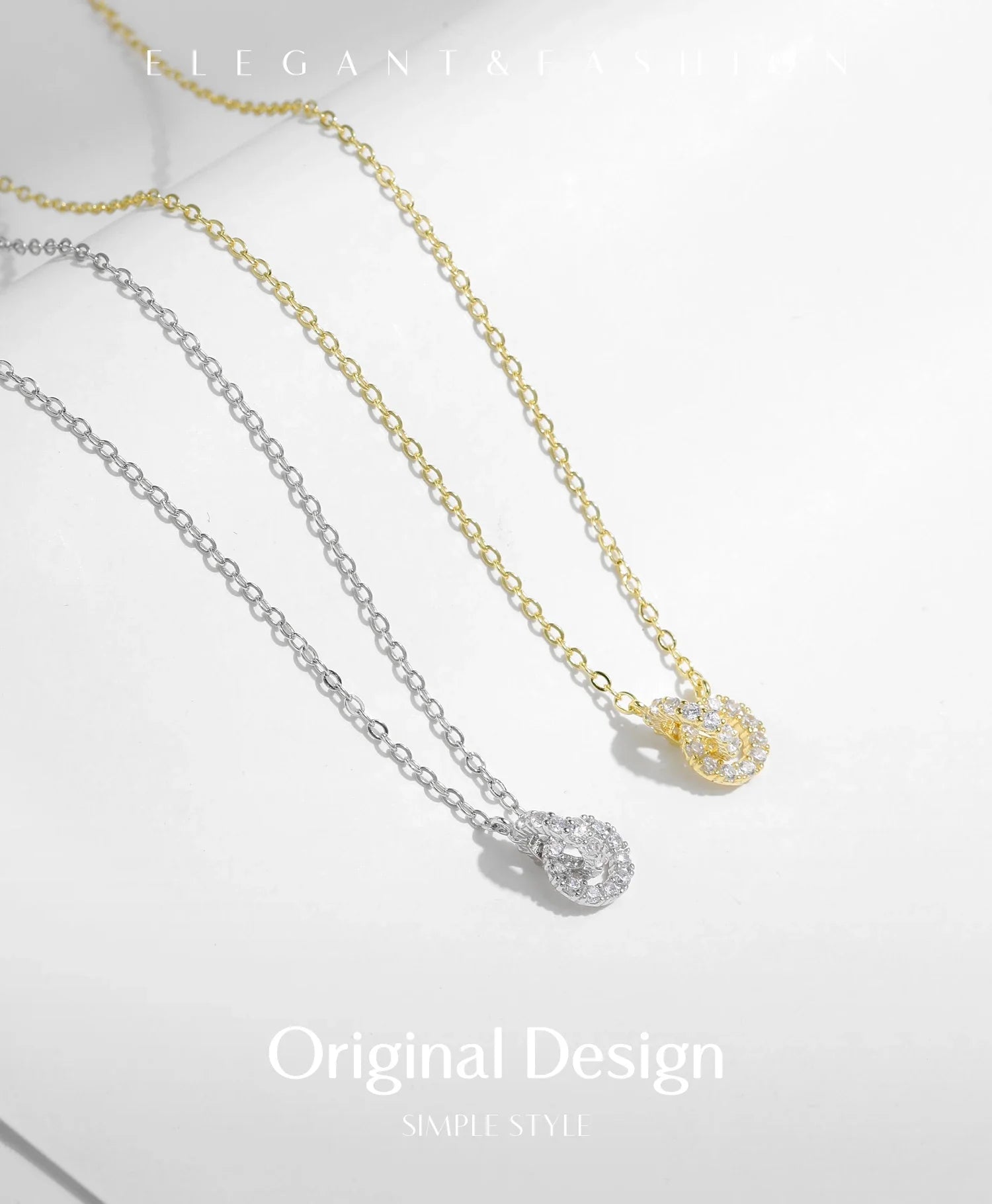 925 Sterling Silver Sparkling Circle Lock Fashion Pendant Necklaces Basic Daily Trendy Jewelry For Women Christmas Gifts