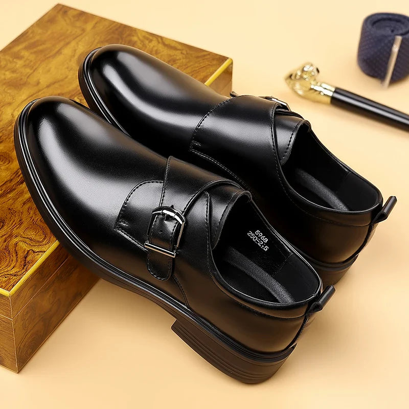 Classic Leather Men Loafers Fashion Man Casual Shoes Outdoor Slip on Flats Non-Slip Driving Shoe Business Moccasins Oxford Shoes