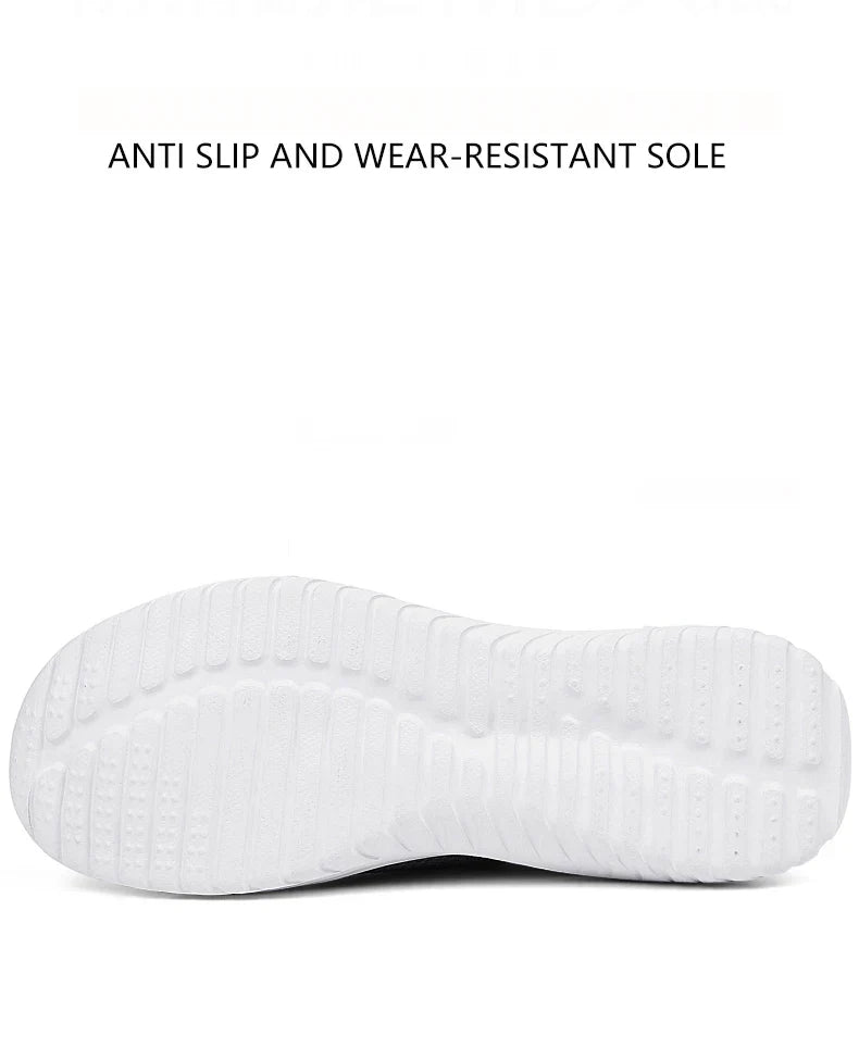 Men Shoes Sneakers Breathable Mesh Slip on Running Shoes Outdoor Non-Slip Couple Jogging Training Hiking Sports Shoes