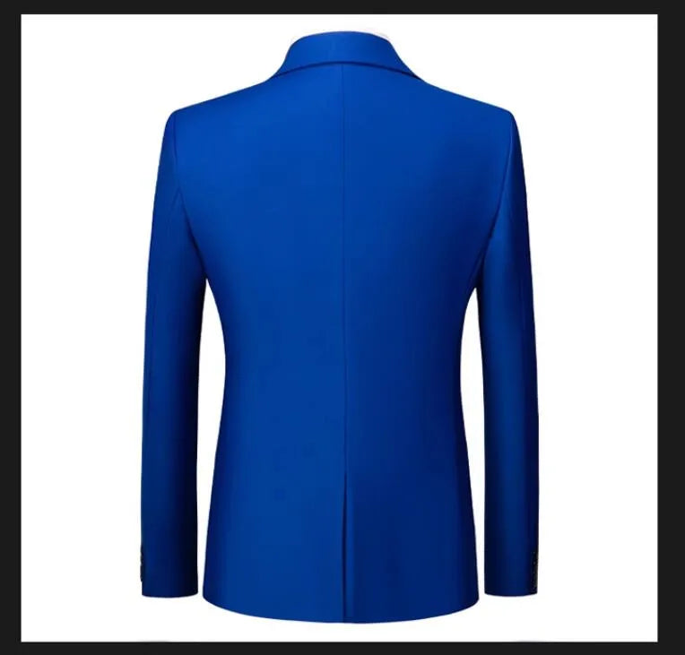 New Male Solid Colour Formal Suit Jacket 21 Colours Available Men Wedding Prom Party Tuxedo Blazer Slim Fit Coats