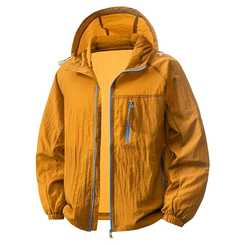 Summer Windbreaker Men Women Lightweight Sun Protection Jacket Unisex Camping Climbing Hiking Outdoor Sports Anti-UV Coat