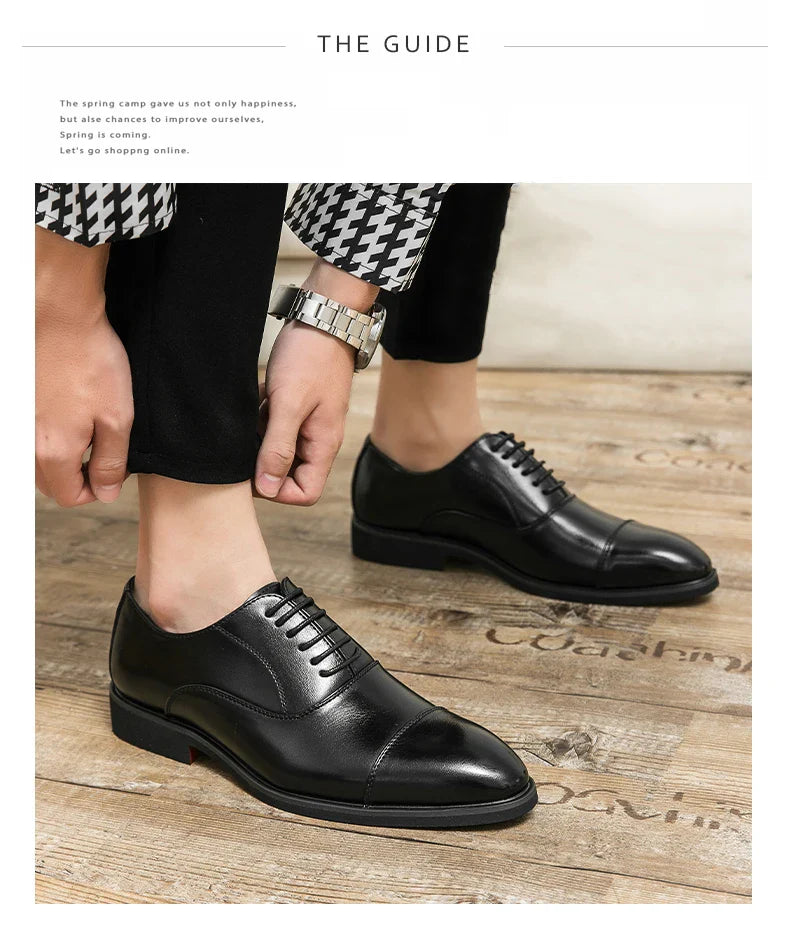 Mens Formal Oxford Shoes Business Leather Dress Shoes for Wedding Size 47 48