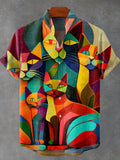 Men's Irregular Pattern Printed Casual Street Wear