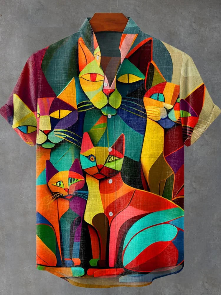Men's Irregular Pattern Printed Casual Street Wear