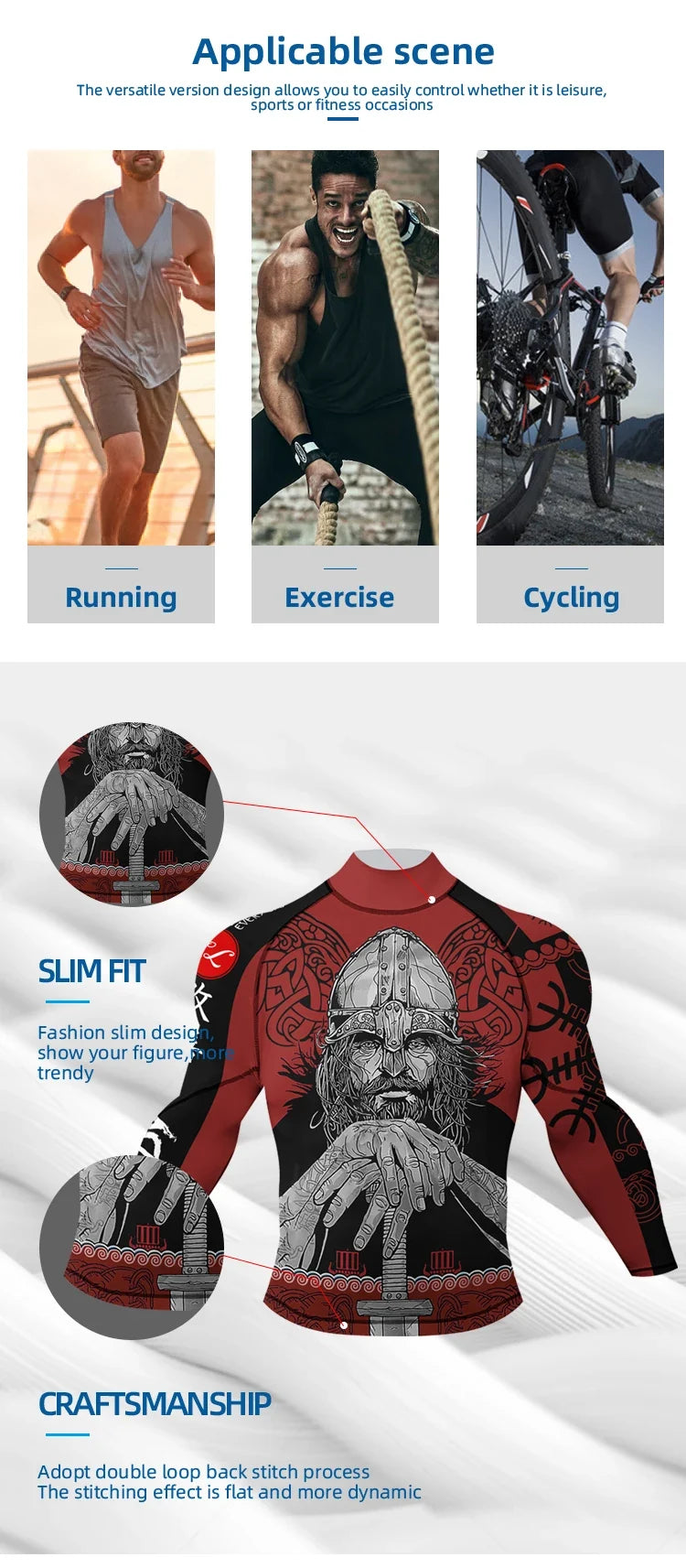 Cody Lundin Mock Neck Men Compression Long Sleeve Fitness Shirt Grappling Boxing Jersey, MMA Jitsu BJJ Rash Guard With Anti Slip
