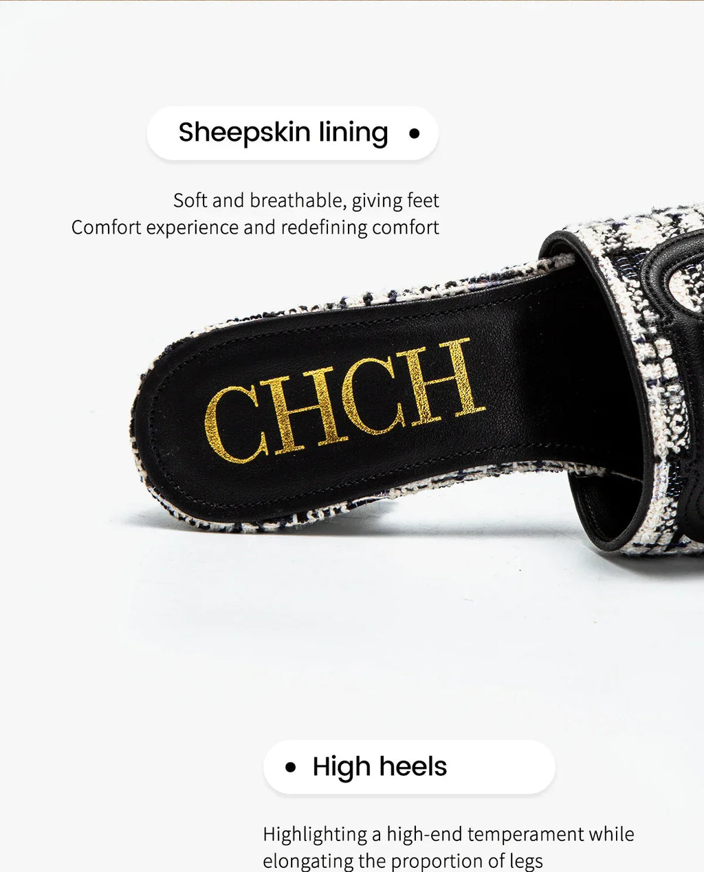 Slippers New summer Brand Fabric Low Heel Sandals Outdoor Business Commuter Women's Shoes 2024