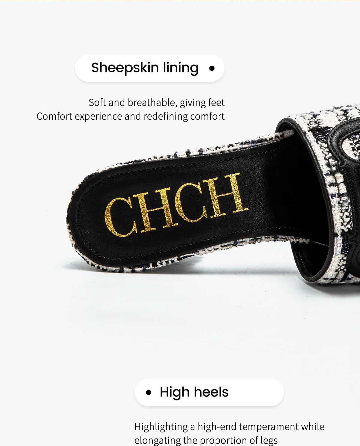 Slippers New summer Brand Fabric Low Heel Sandals Outdoor Business Commuter Women's Shoes 2024