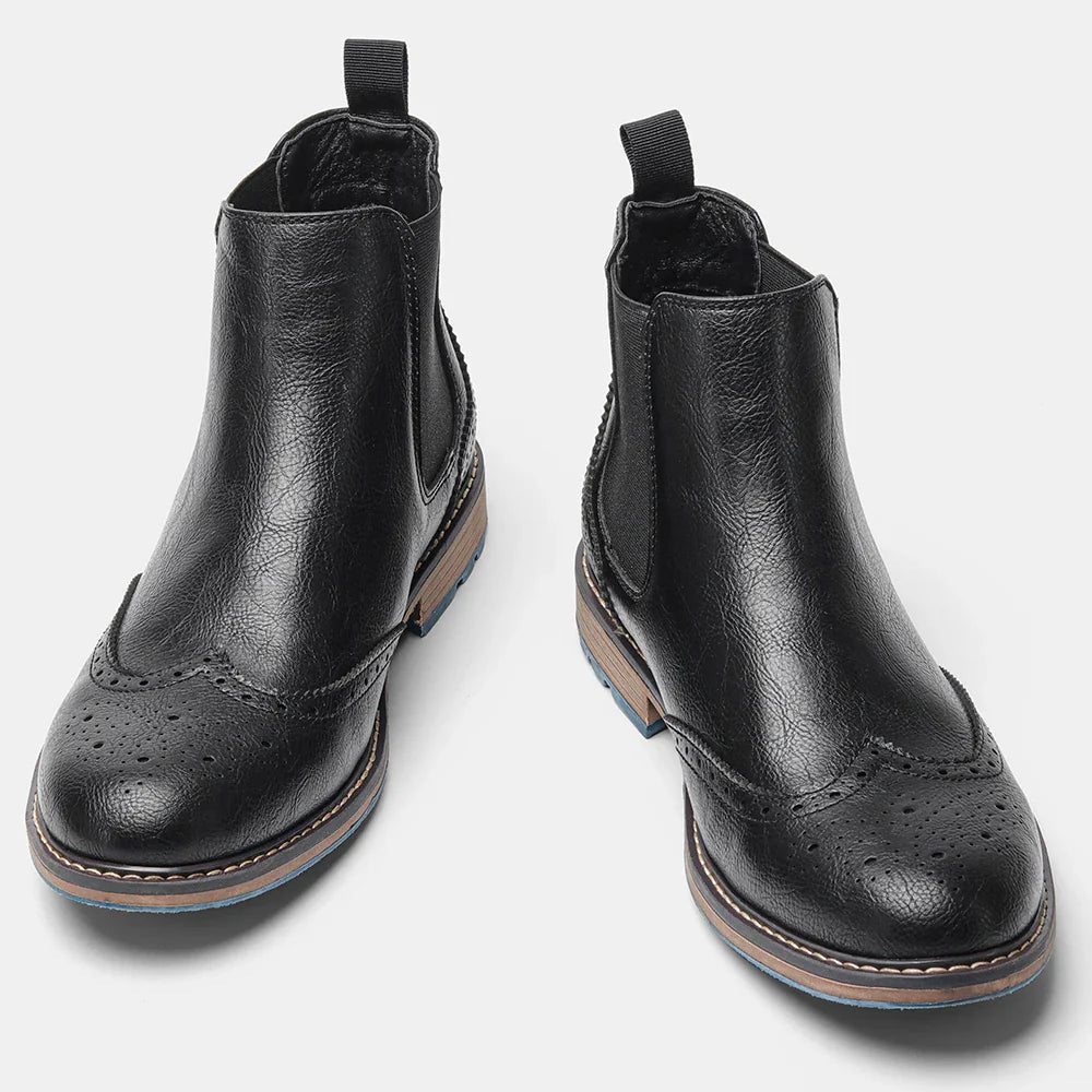 Brogue Men Chelsea Boots