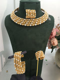 Trendy Fashion2 PCS Luxury Waterdrop Indian Jewelry Sets For Women Wedding Party Indian Dubai Bridal jewelry Set