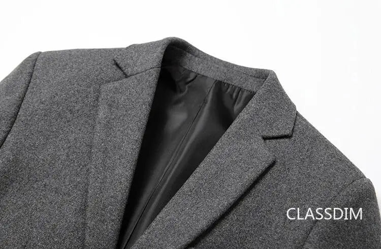 New Spring Men Cashmere Blazers Suits Jackets Business Casual Wool Suit Coats Quality Male Slim Fit Blazers Jackets Coats 4XL