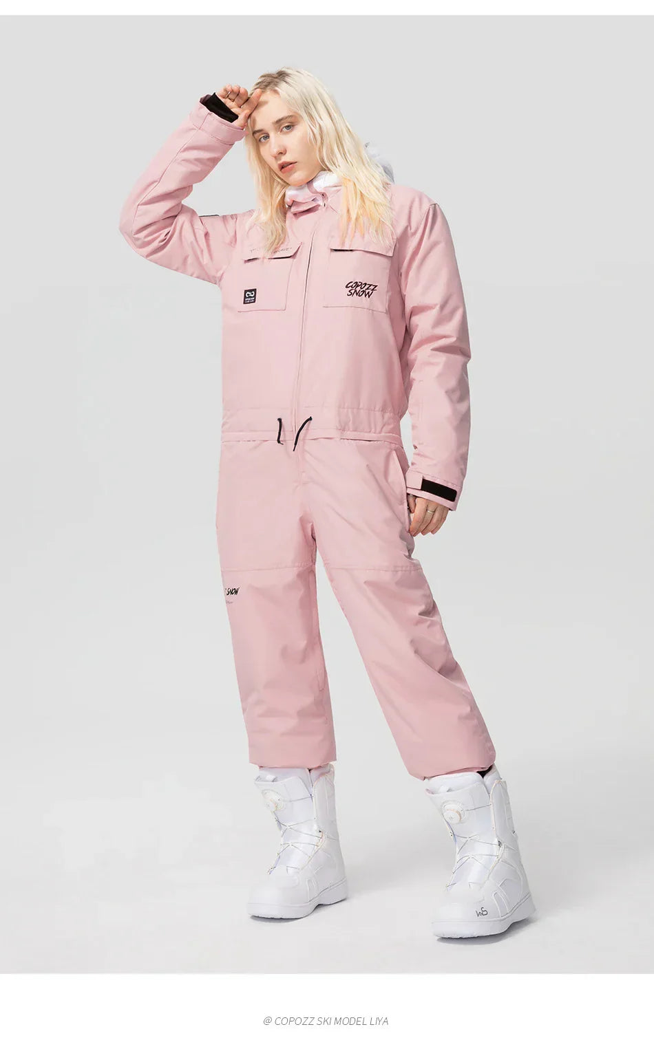 Thick Men Women One-Piece Ski Jumpsuit Outdoor Sports Snowboard Jacket Warm Jump Suit Waterproof Winter Clothes Overalls Hooded