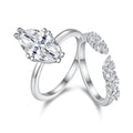 3CT 100% Real Full Moissanite Wedding Rings for Women Marquise Cut S925 Sterling Silver Marriage Band Fine Jewelry GRA