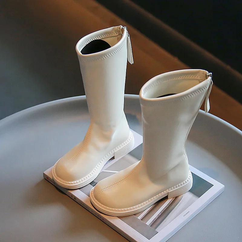 بوتات عالية للبنات خريف وشتاء 2022 أحذية أطفال جديدة نمط بوتات مفردة موضة بوتات كاجوال أحذية zapatillas niño