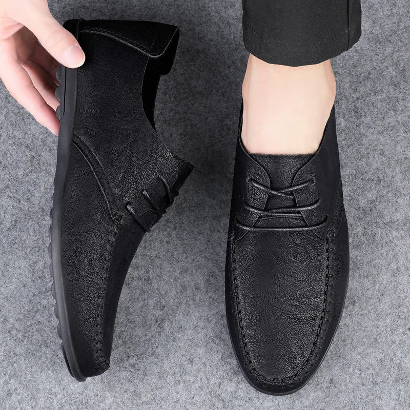 Men’s Fashionable Leather Shoes – Stylish Casual Dress Footwear for Adults
