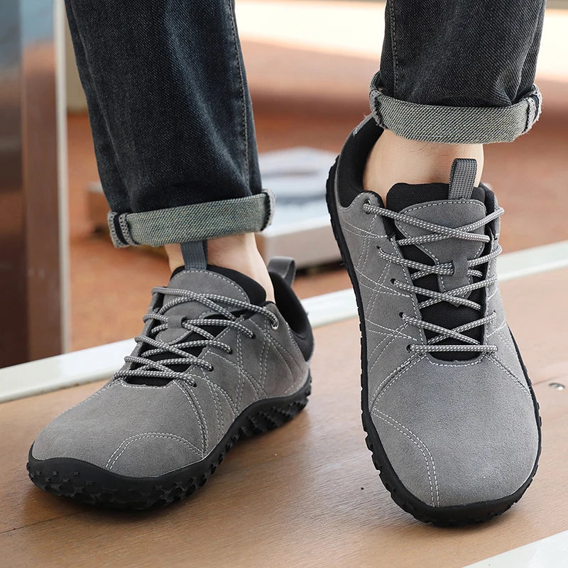 Outdoor Wide Toe Barefoot Men Hiking Shoes Minimalist Walking climbing Shoes Comfort Breathable Zero Soles Man Casual Sneakers