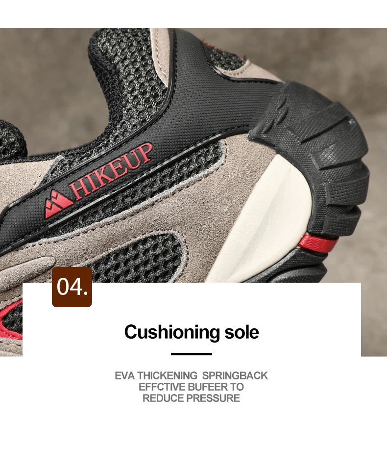 New Non-slip Wear Resistant Men‘s Outdoor Hiking Shoes Breathable Splashproof Climbing Men Sneaker Hunting Mountain Shoes