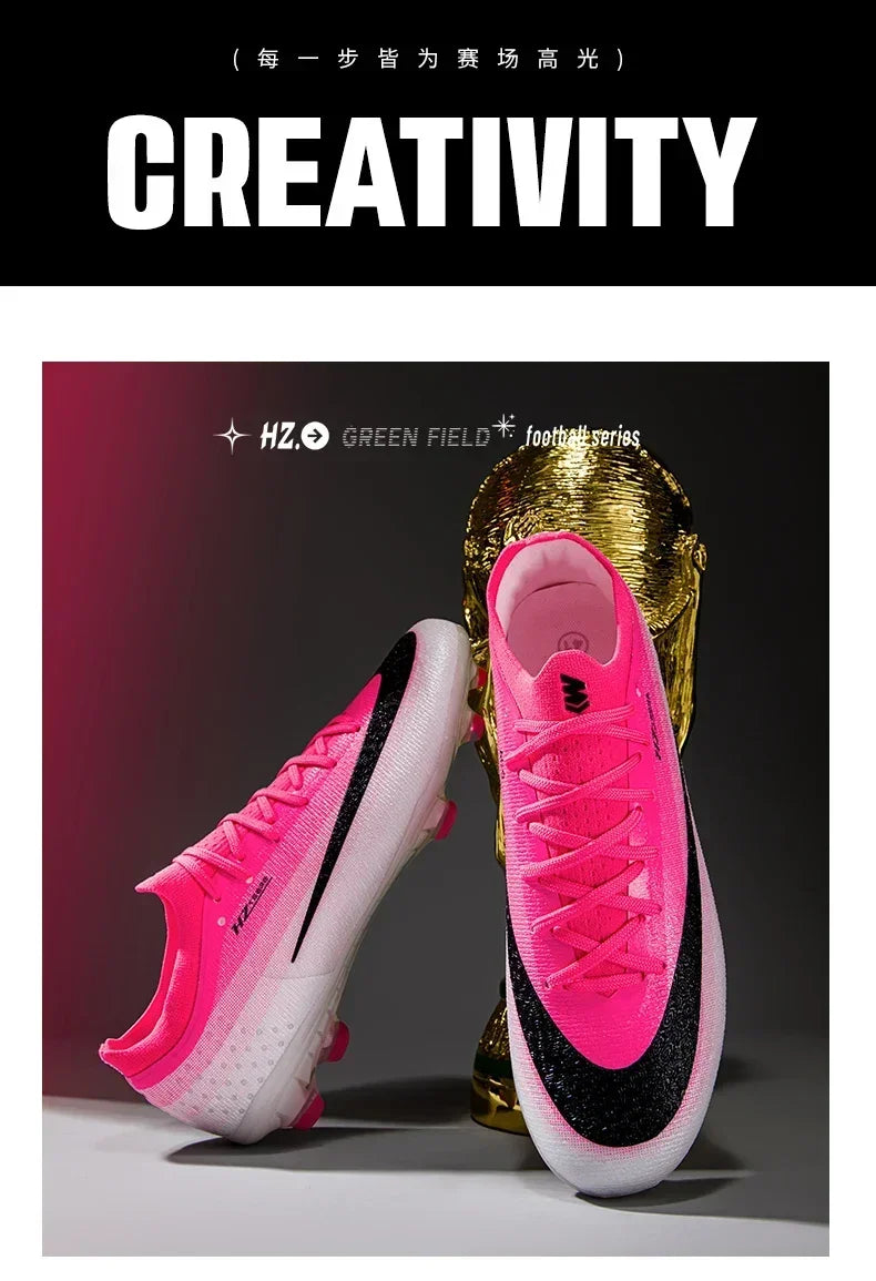 New Men Soccer Shoes Hot Sale Women Professional Football Boots Futsal Cleats Ultralight Unisex High-quality TF/FG Sneakers