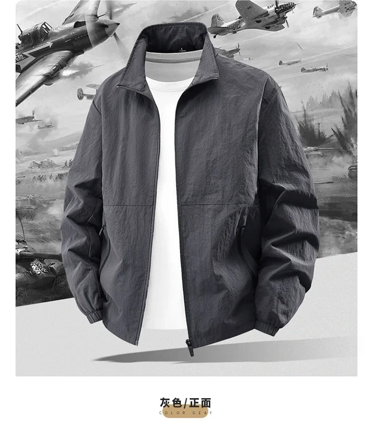 8XL Men Outdoor Jacket Autumn Winter Jacket Hiking Camping Windbreaker Plus Size Spring Oversized Outwear Hooded Coat