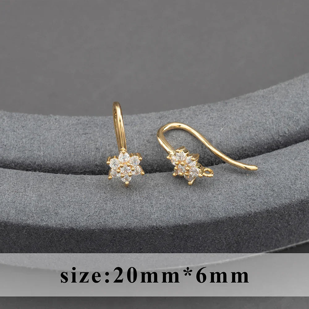 20pcs/lot M800 jewelry accessories,pass REACH,nickel free,18k gold plated,copper,connector,diy earrings,jewelry making