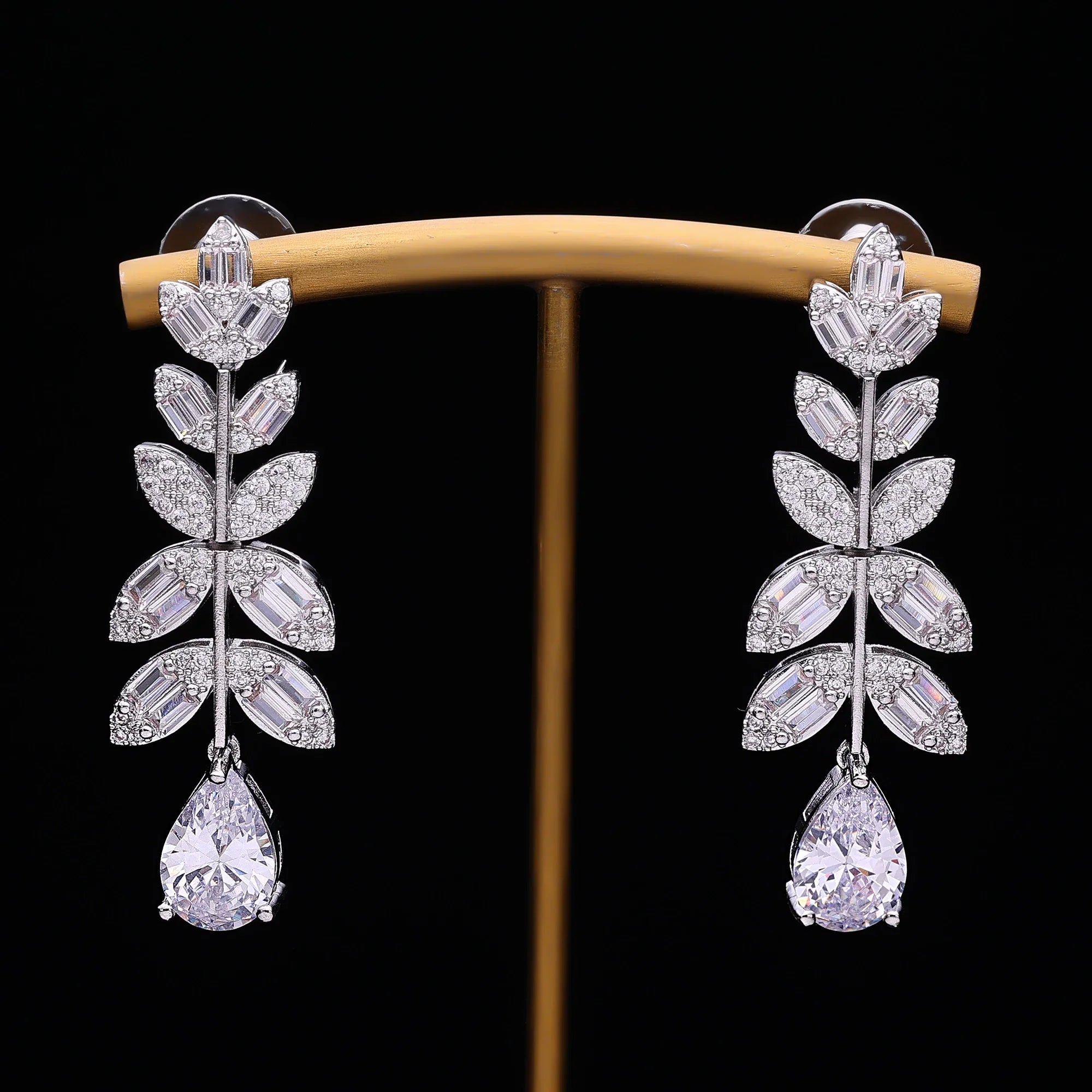 4 Pcs Super Luxury Cubic Zirconia Bridal Wedding Party Costume Nigerian Dubai Jewelry Set for Brides Accessories