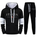 Mens Tracksuit Outdoor Quality Autumn Winter Simple Casual Sports Hooded Single Sweatshirts And Sweatpant Comfort Sports Fitness
