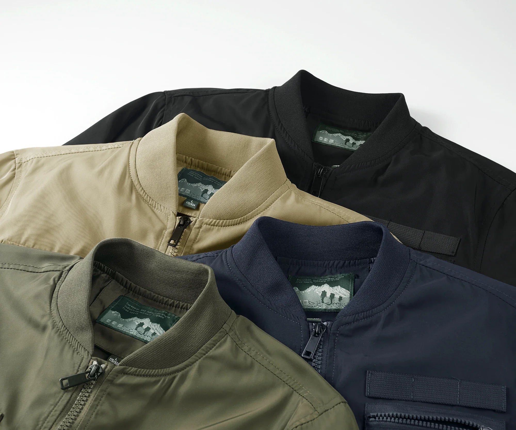 Spring And Autumn New Men's Jacket Solid Color Multi-Pocket Zipper Jacket Fashion Simple Casual Versatile Mening's Clothing