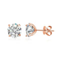 0.2-5ct Moissanite Stud Earring for Women Men Round D Color Diamond 925 Sterling Silver 18K Gold Plated Jewelry with Certificate