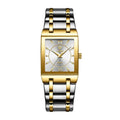 Luxury Quartz Wristwatches For Women Men Business Watch Simple Design Black Gold Stainless Steel Waterproof Quartz Clock