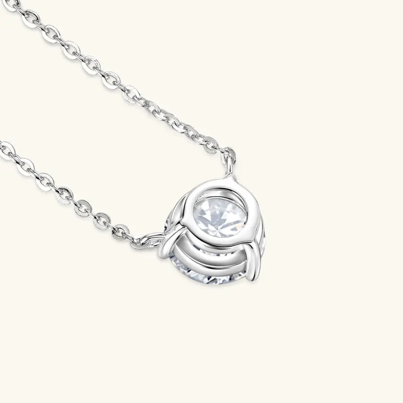1CT 1.5CT 2CT Moissanite Pendant Necklace s925 Sterling Silver Certified Solitaire Drop Necklaces For Women Jewelry Gift