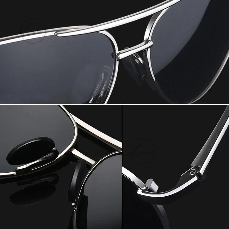 Classic Pilot Sunglasses Polarized Man Anti-Glare Safe Driving Glasses Woman Fishing Goggles Unisex UV400 Gafas De Sol