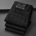 American Brand Men's Autumn Winter Straight-leg Slim Jeans High-quality Light Luxury Casual Versatile Fashion Korean Style Jeans