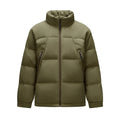 Down Jacket Men Textured Loose Stand Collar Puffer Versatile 2025 Winter Man Clothes Warm Outerwear