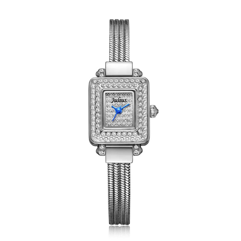Top Julius Mini Lady Women's Watch Japan Quartz Elegant Fashion Hours Clock Dress Bracelet Chain School Girl's Birthday Gift